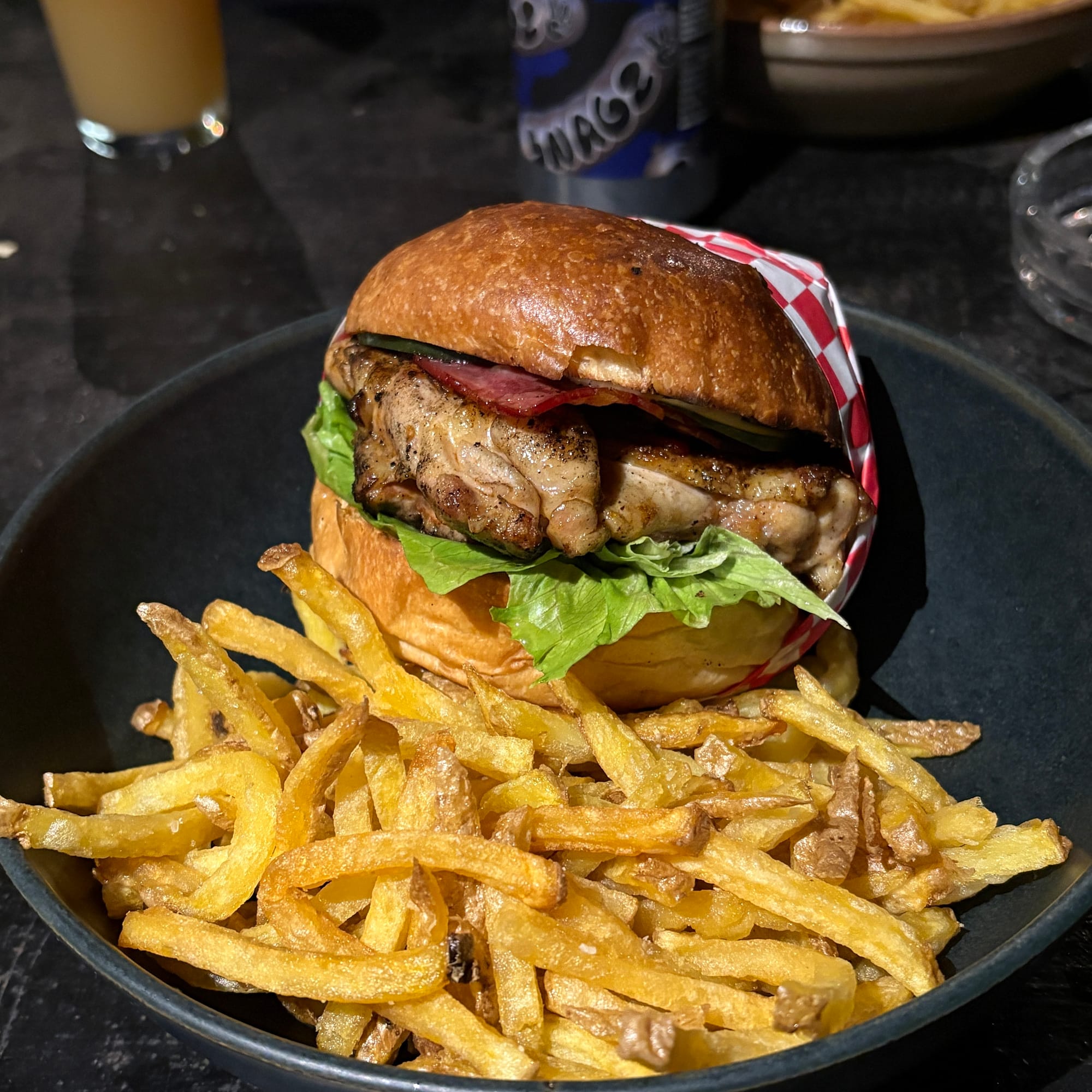 Burget and fries