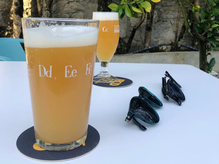 Two beers on the table